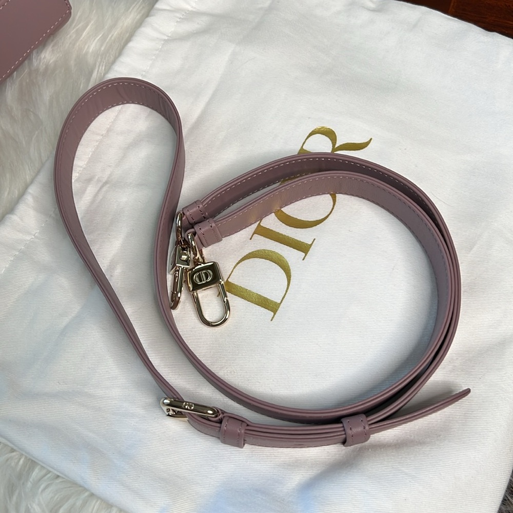 Dior Medium Lady D-Joy Bag Peony Pink Cannage Lambskin NWT Shoulder/Crossbody - Picture 9 of 17